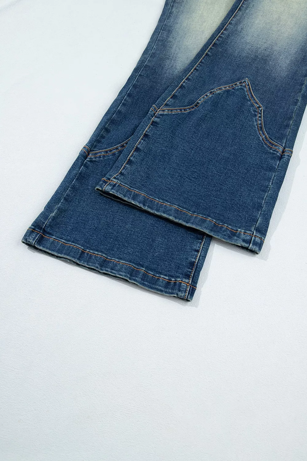 Pocket Detail Flare Leg Jeans, image 14