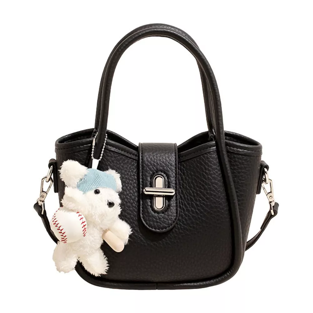 Textured Bucket Handbag, image 4