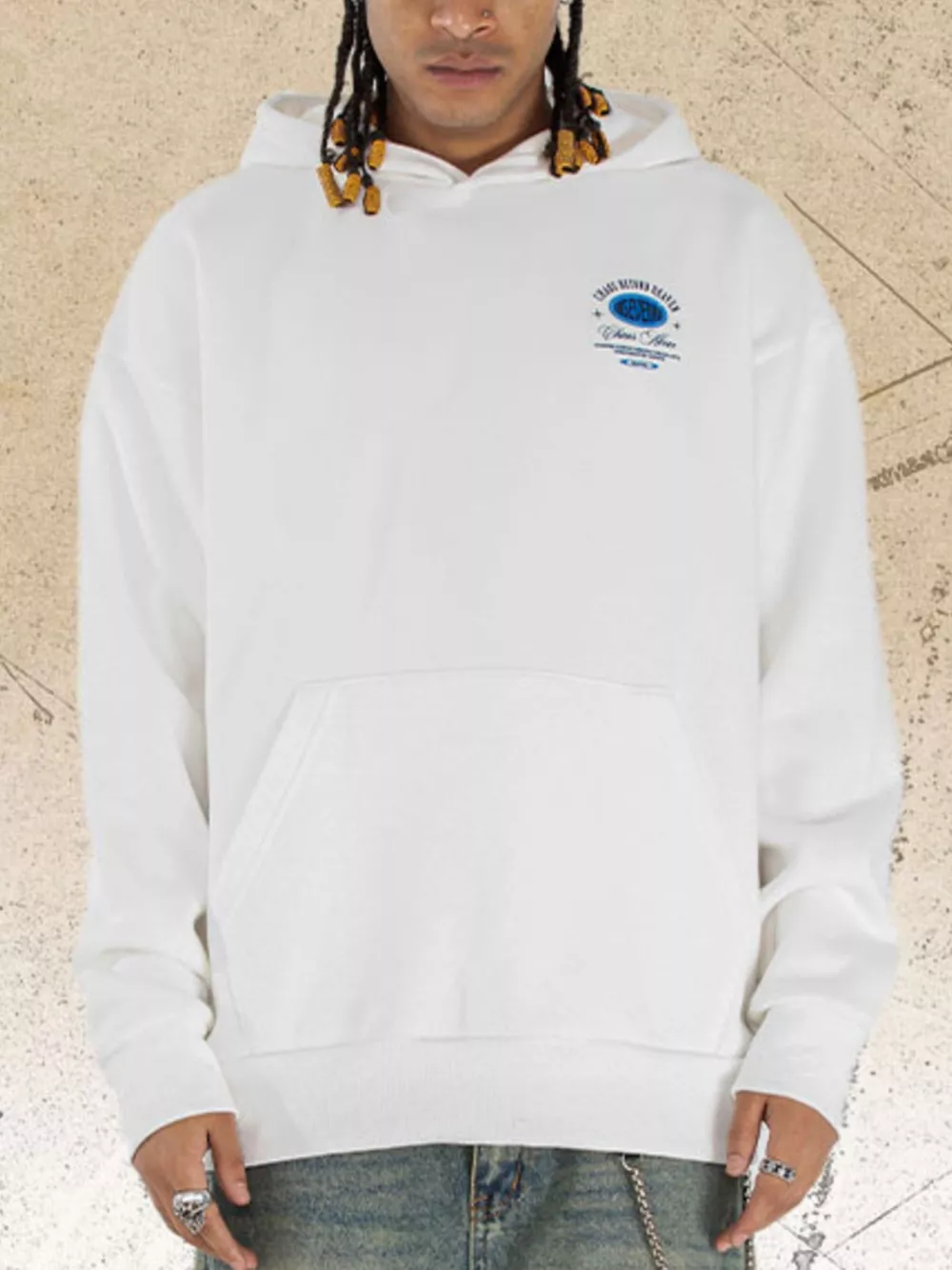 Men's Kangaroo Pocket Long Sleeve Hoodie, image 4