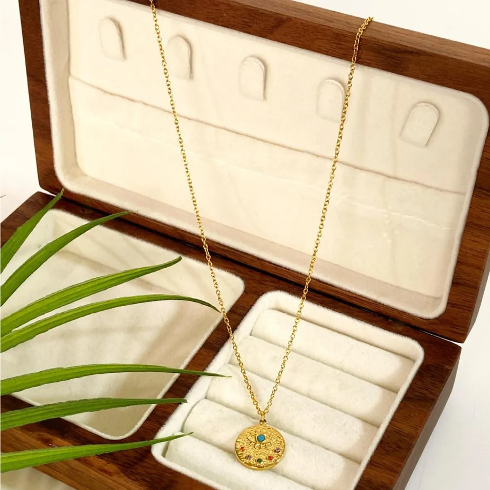 18K Gold-Plated Coin Pendant Necklace, image 5