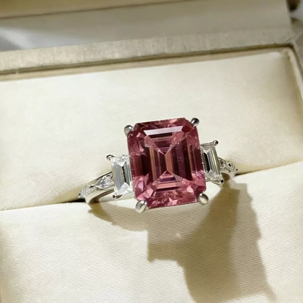 5 Carat Moissanite 925 Sterling Silver Ring, image 4