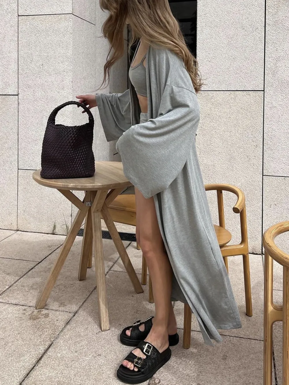 Cami Shorts and Open Front Cardigan Three Piece Set, image 7