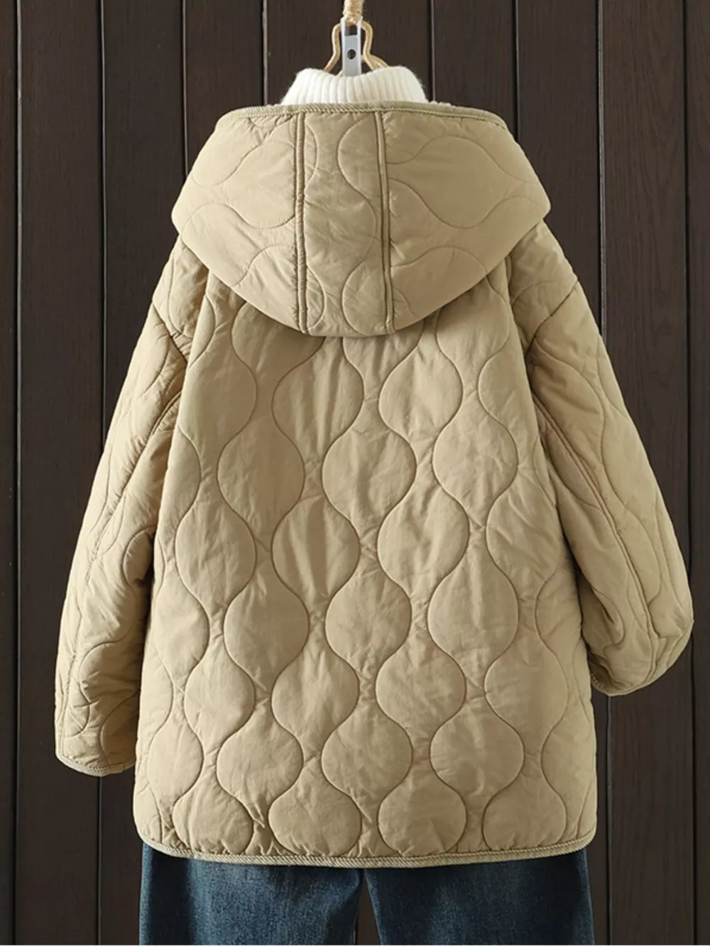 Quilted Hooded Sherpa Lined Outerwear, image 2