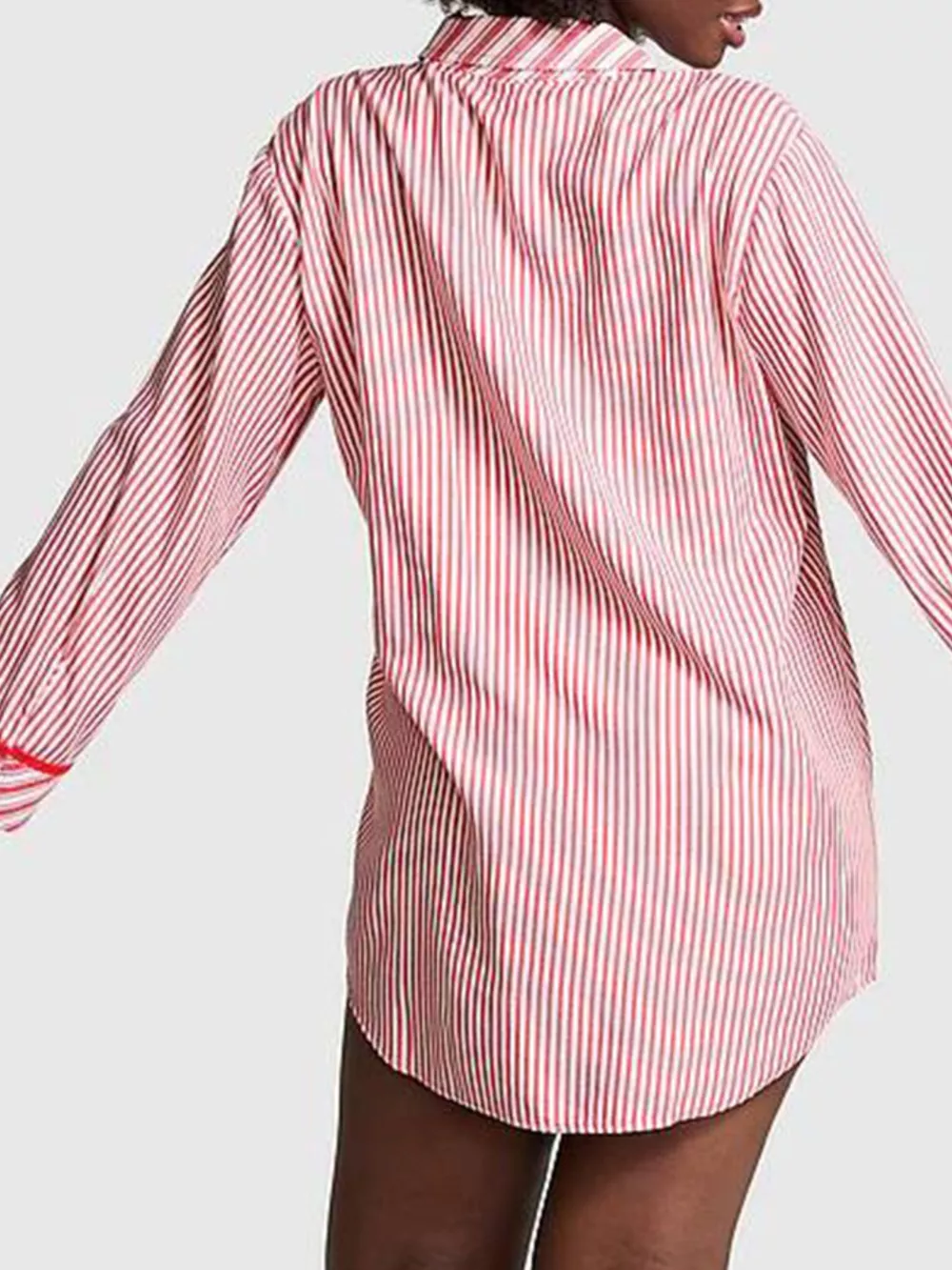 Striped Long Sleeve Button-Up Shirt, image 6