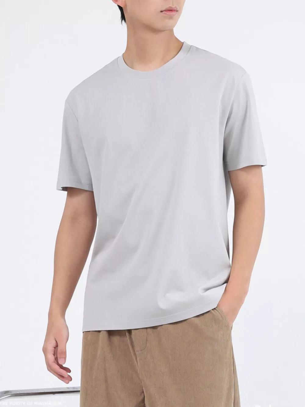 Men's Plus Size Classic Crew Neck T-Shirt, image 8