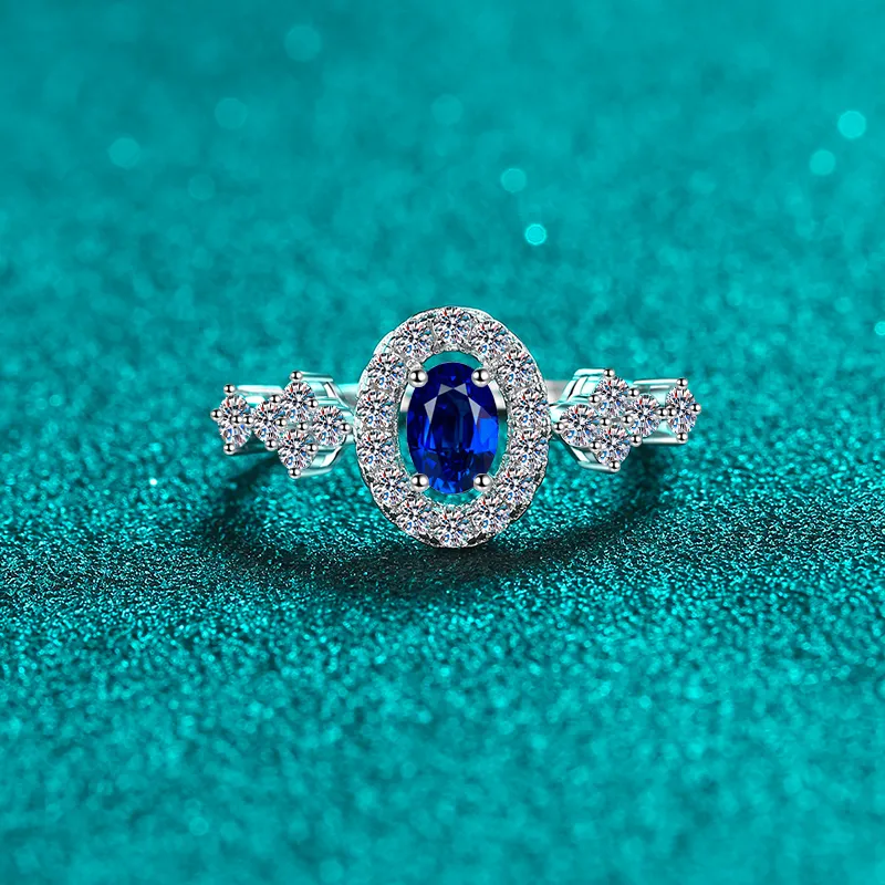 925 Sterling Silver Moissanite Ring, image 6
