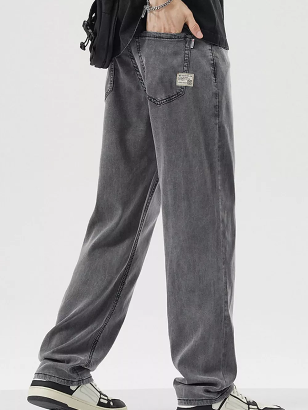 Men's Wide Leg Jeans, image 8
