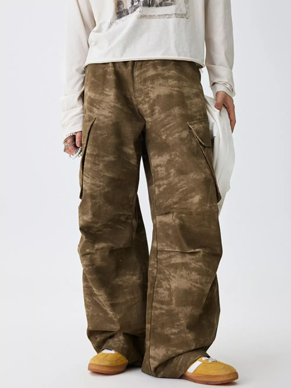 Men's Camouflage Print Cargo Pants, image 7