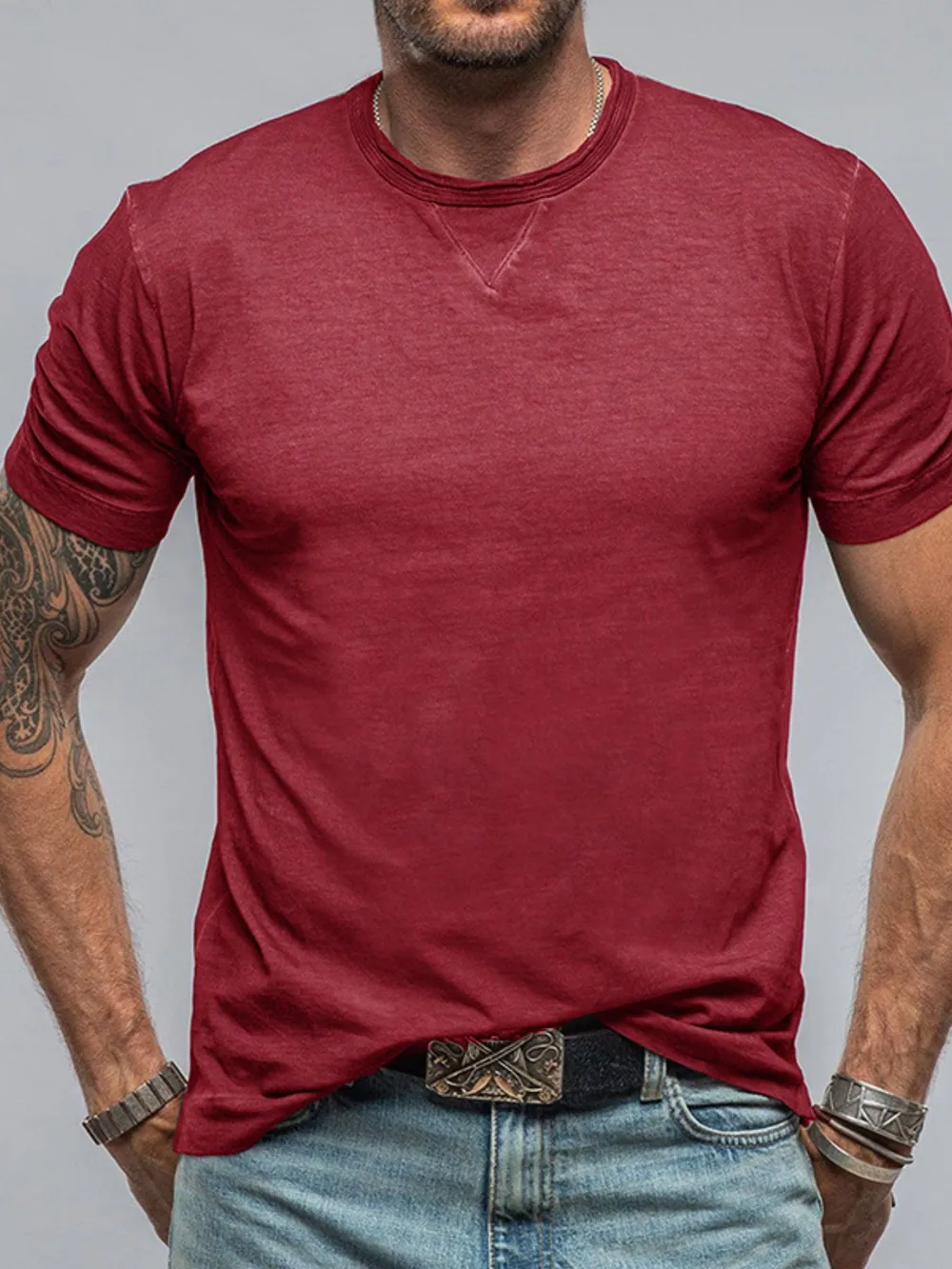 Men's Classic Short Sleeve Crew Neck T-Shirt, image 11