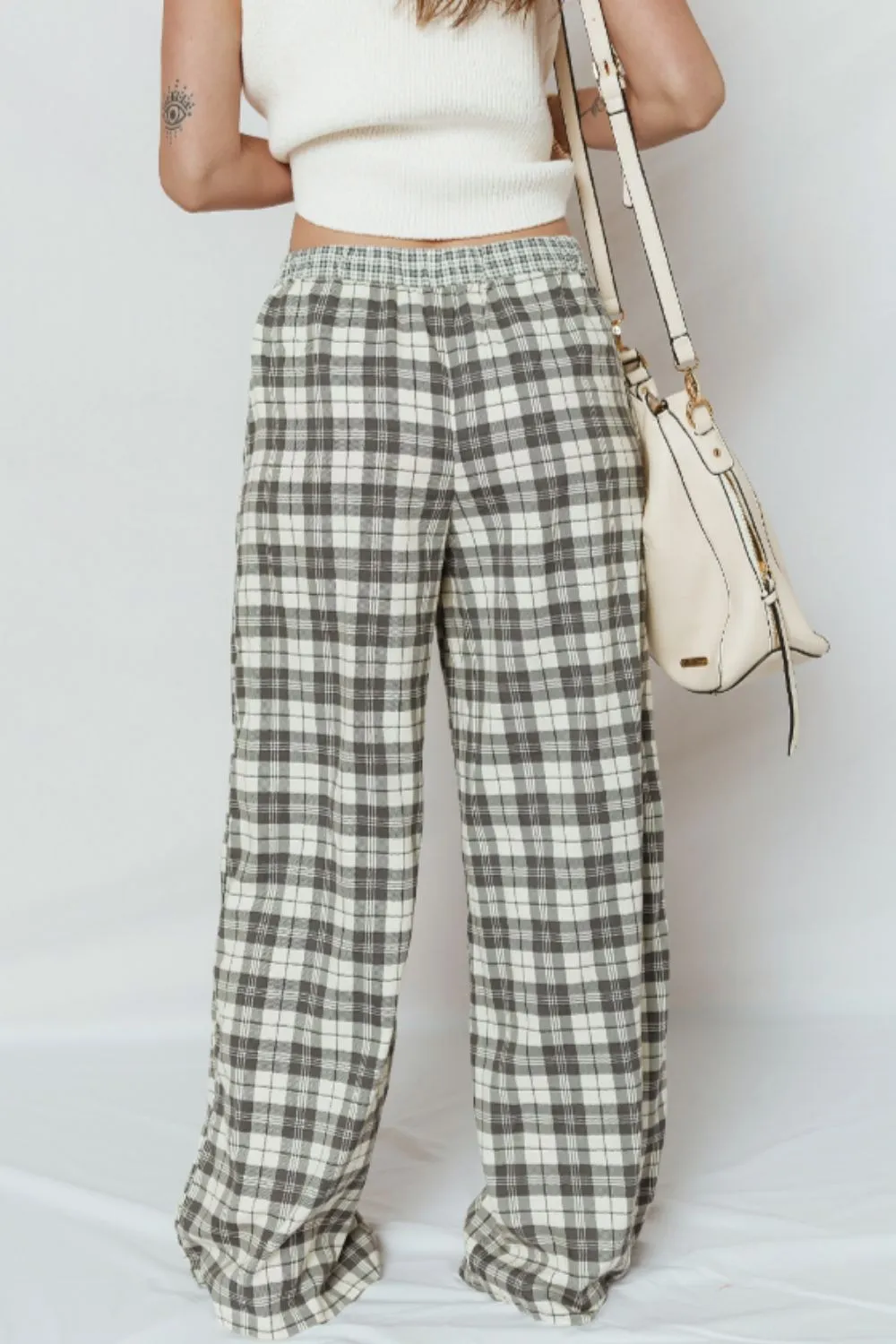 Plaid Wide Leg Pants, image 5