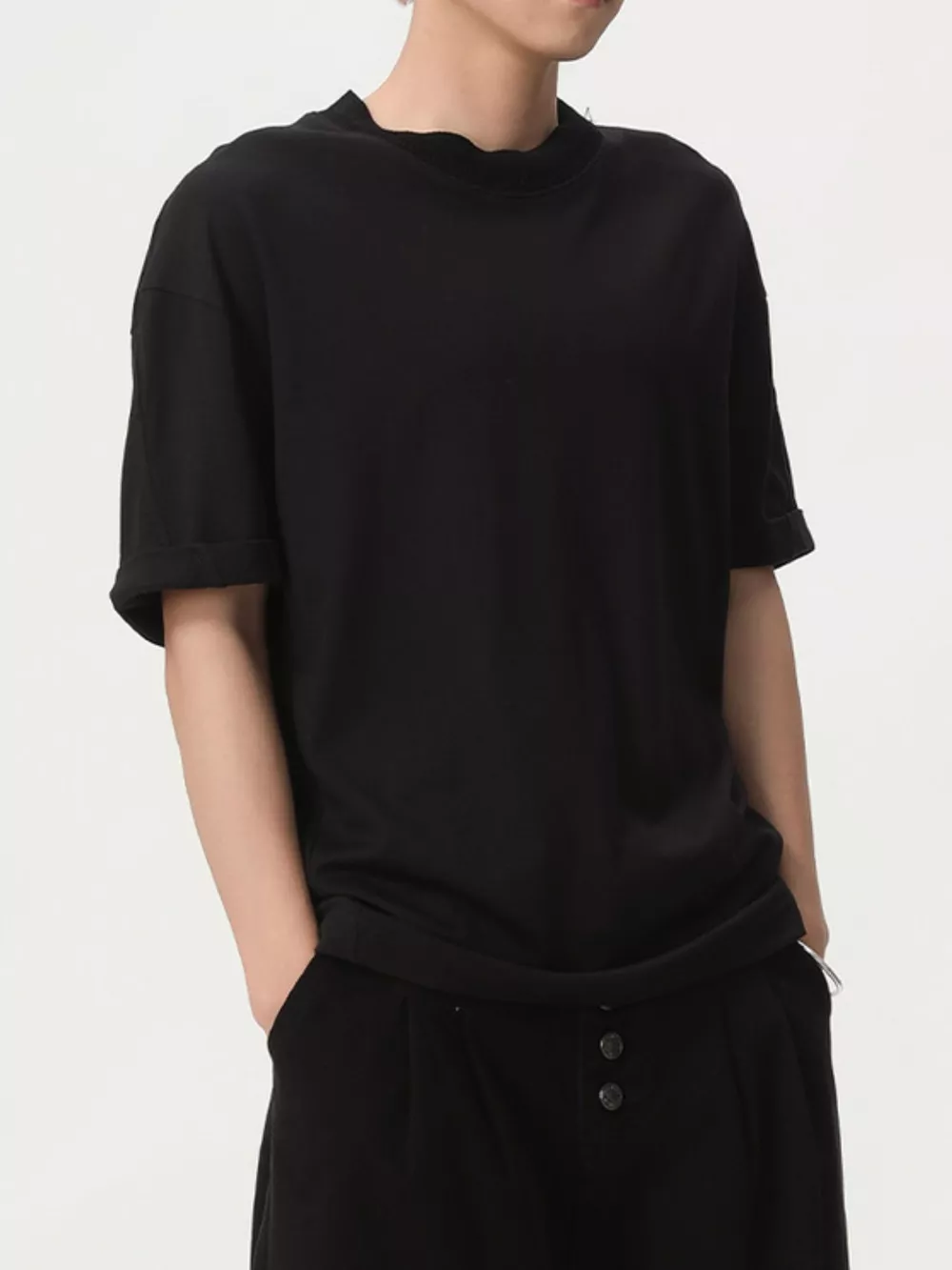 Men's Round Neck Short Sleeve T-Shirt, image 3
