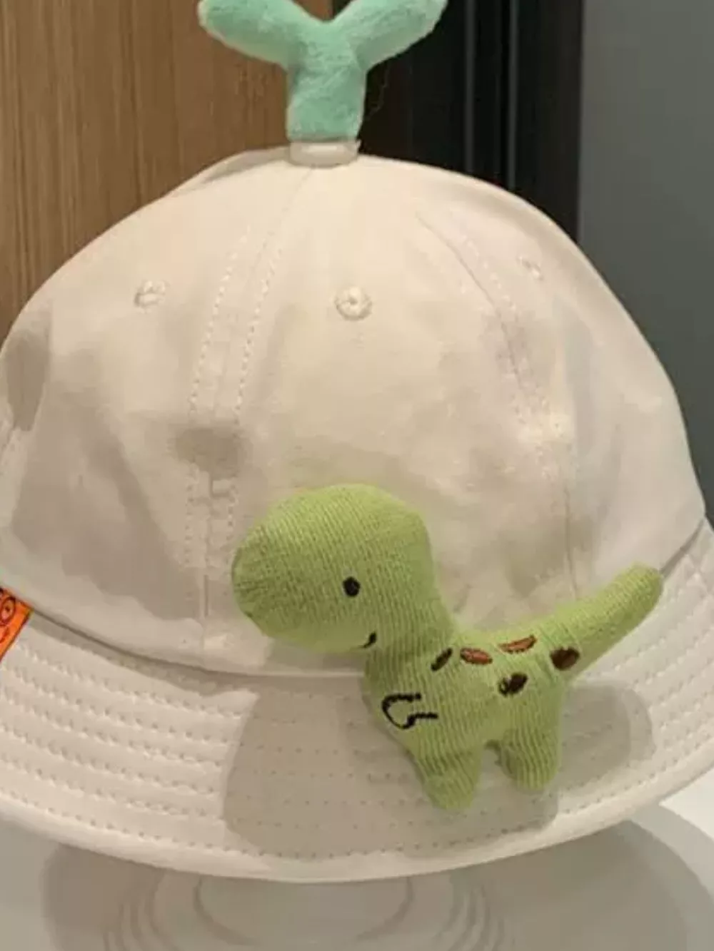 Children's Dinosaur & Sprout Decor Bucket Hat, image 2