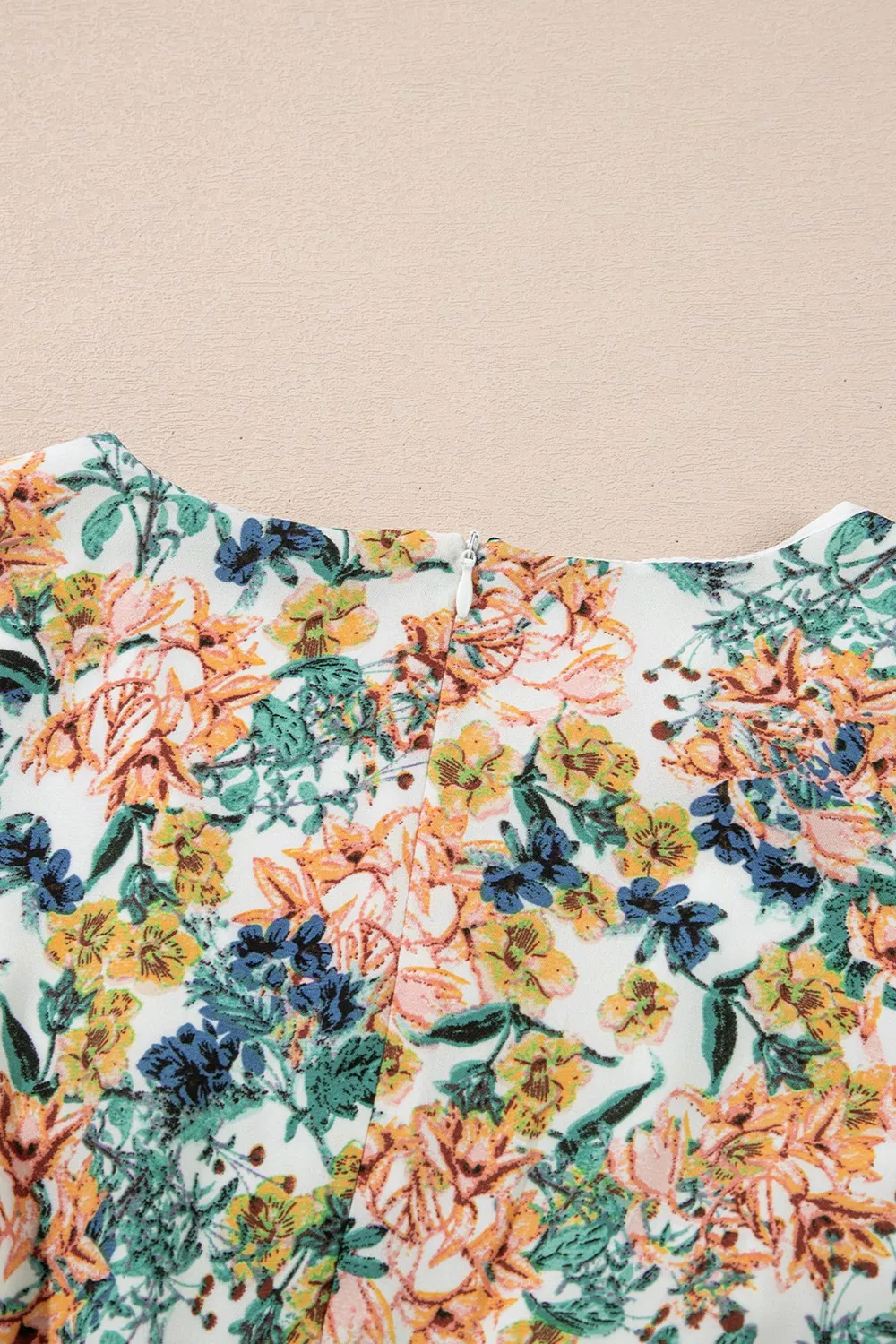 Floral Print Ruffle Hem Mini Dress, image 7