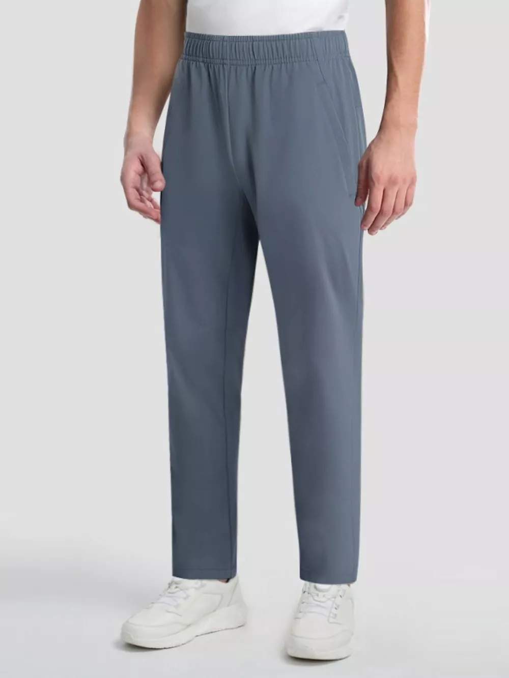 Men's Plus Size Casual Elastic Waist Straight-Leg Pants, image 2