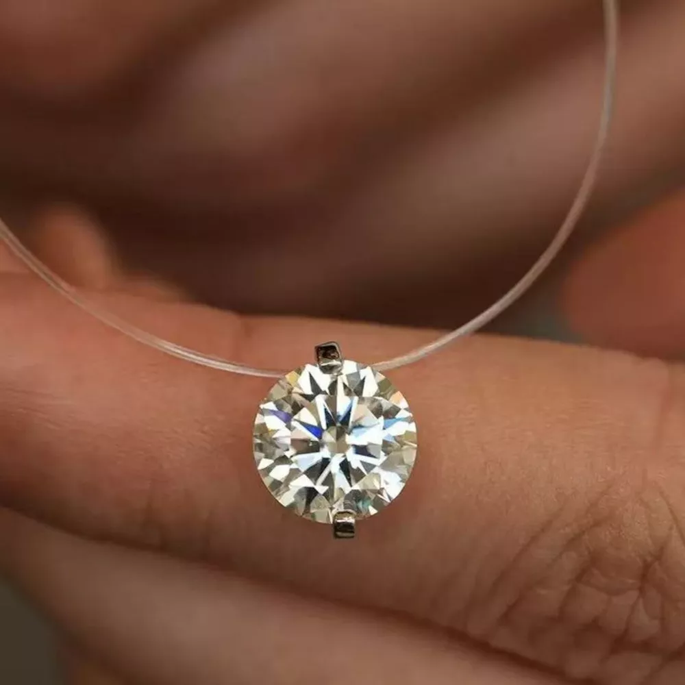 3 Carat Moissanite 925 Sterling Silver Necklace, image 6