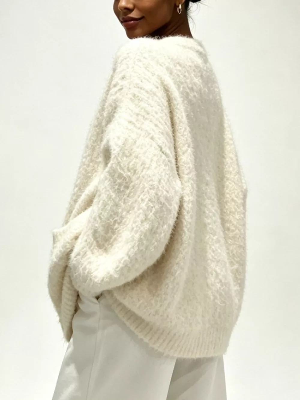 Full Size V-Neck Button-Down Cardigan Plus Size, image 11