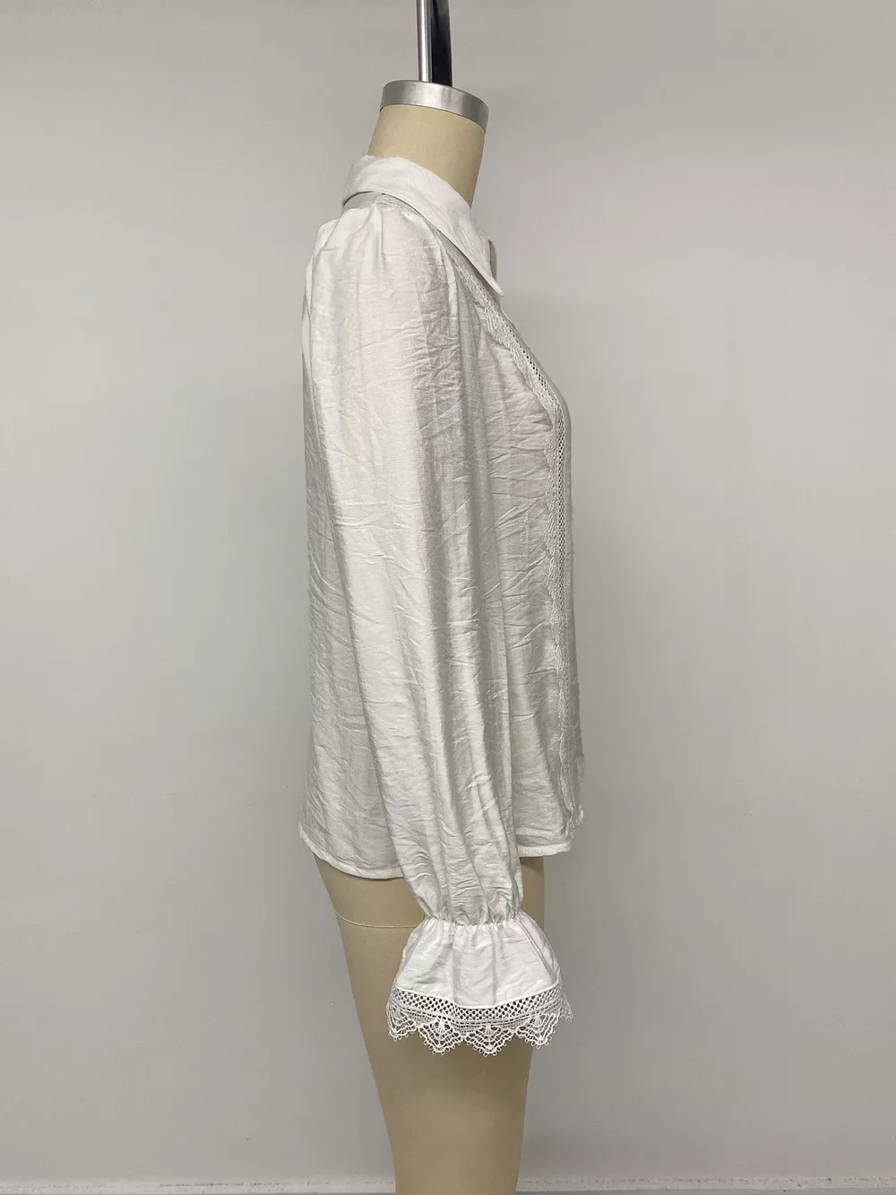 Lace-Trimmed Button-Down Shirt, image 11