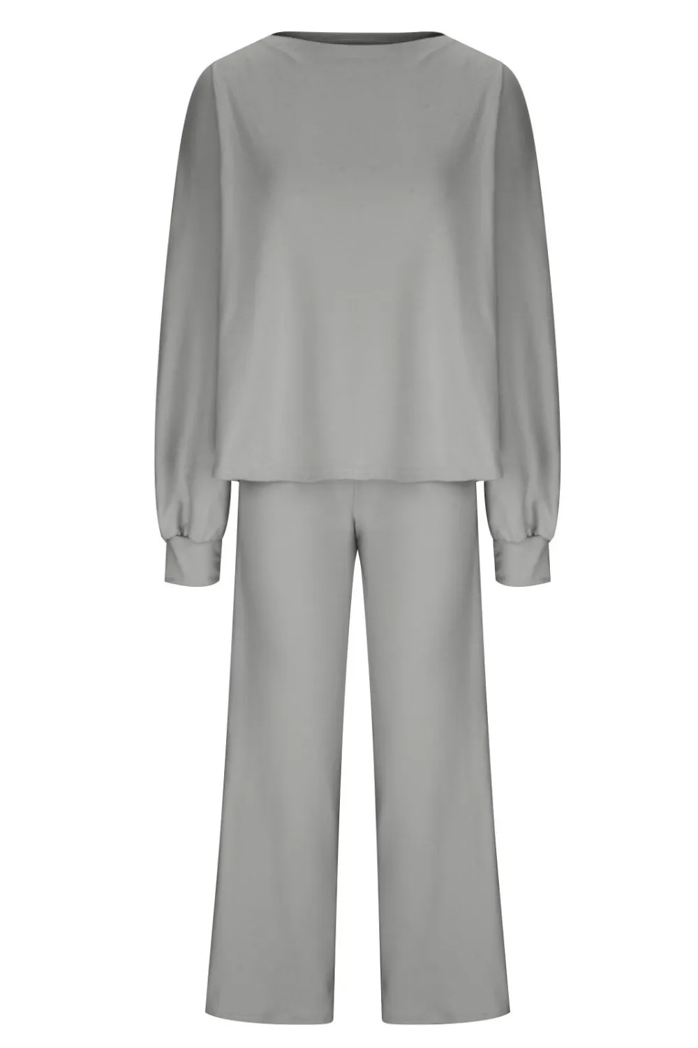 Round Neck Long Sleeve Top and Pants Set, image 14