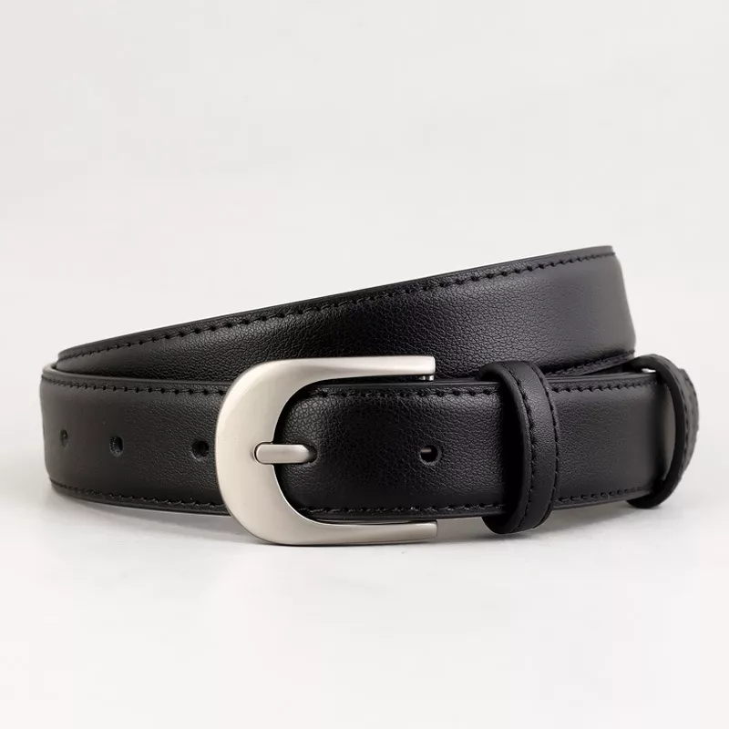 Adjustable Silver Buckle Belt
