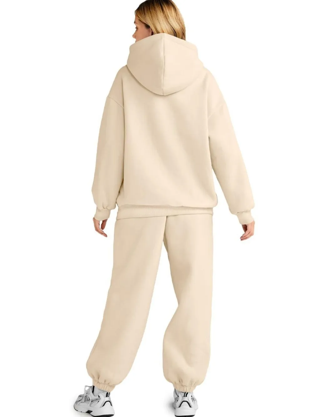Full Size Kangaroo Pocket Hoodie and Joggers Set Plus Size, image 8