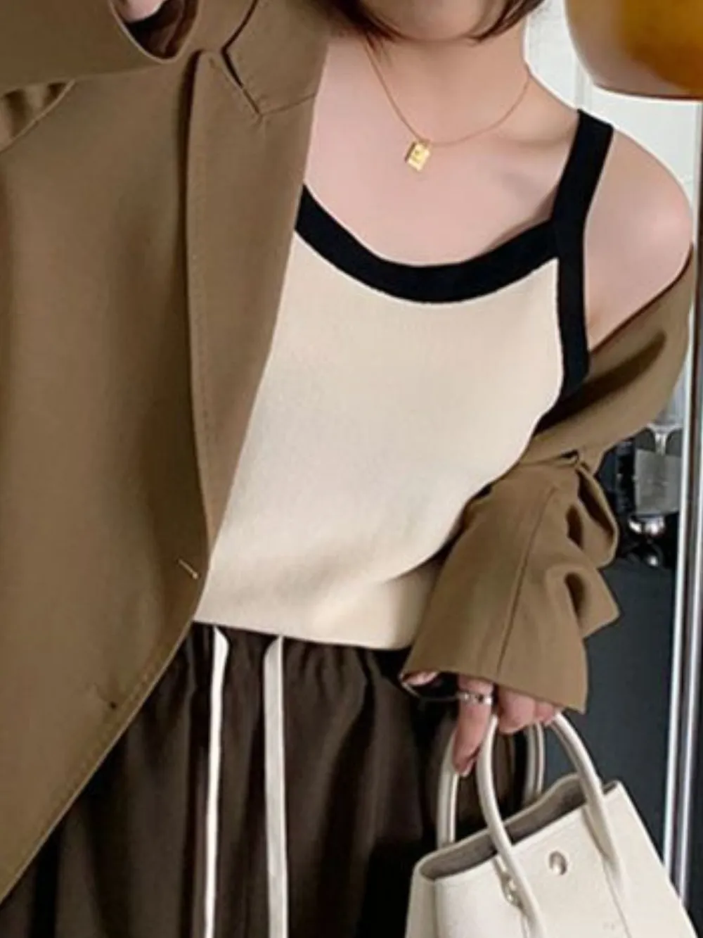 Contrast Trim Cami Top, image 6