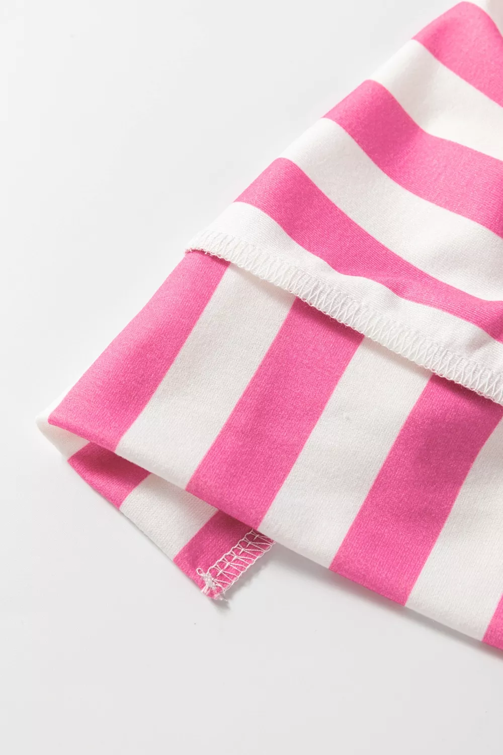 Stripe Exposed Seam Contrast Patchwork Oversized Top, image 9