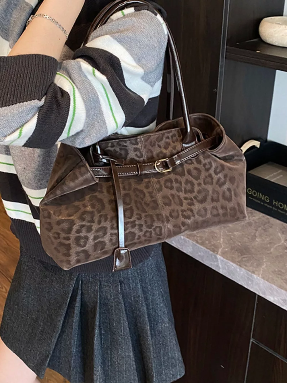 Leopard Print Handbag, image 7
