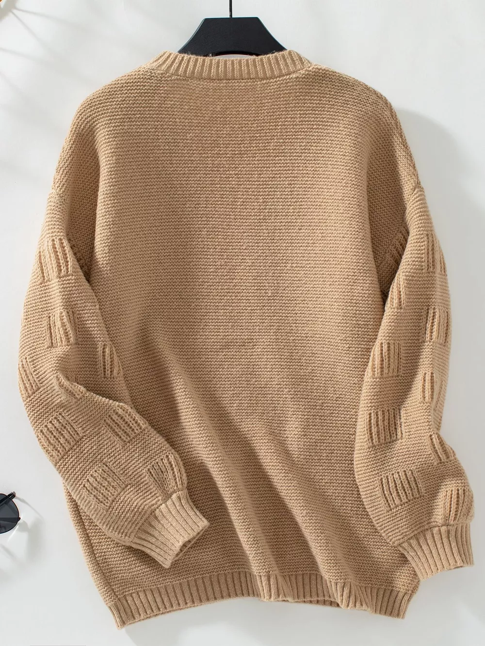 Textured Knit Open Front Cardigan, image 15