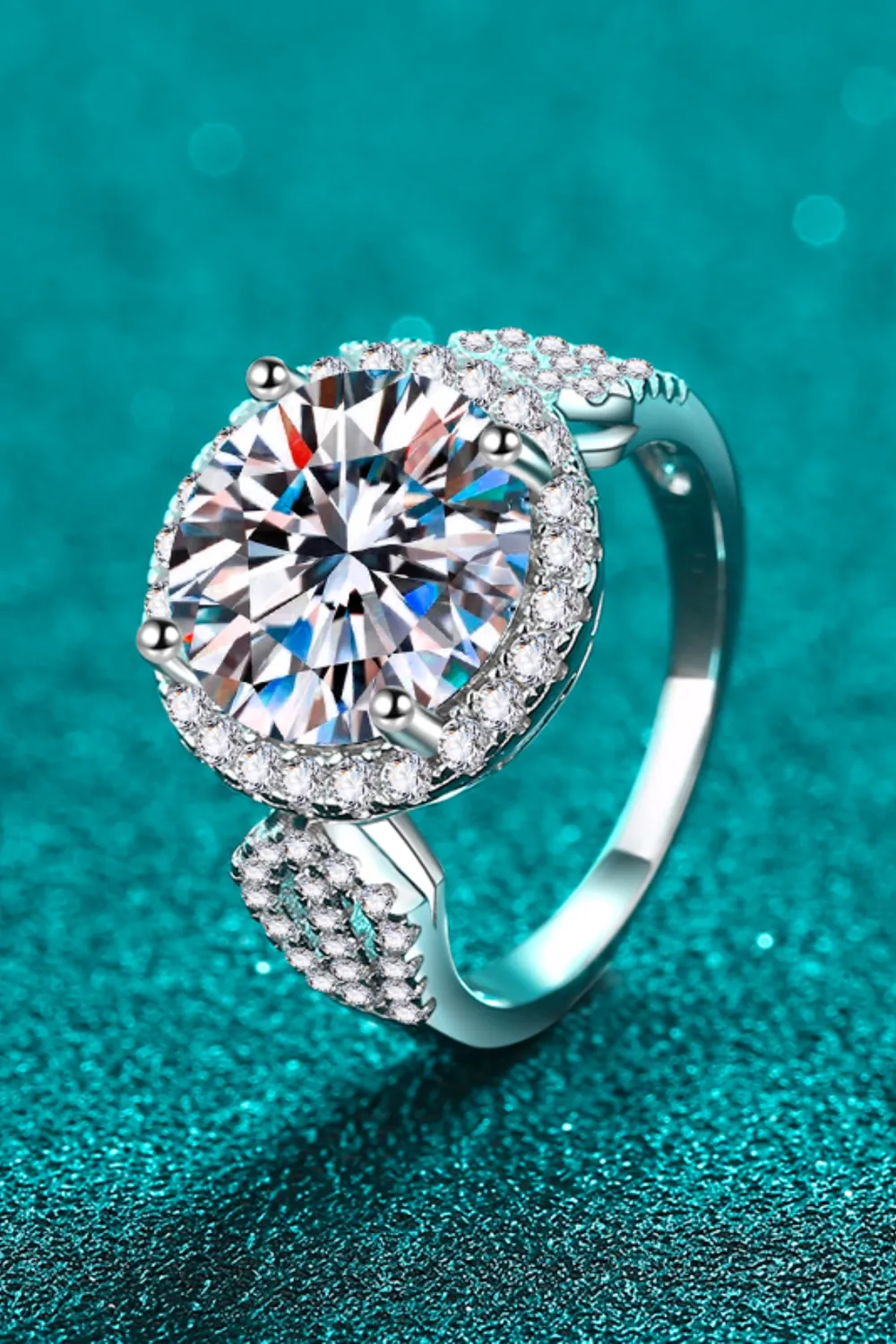 5 Carat Moissanite 925 Sterling Silver Ring, image 4