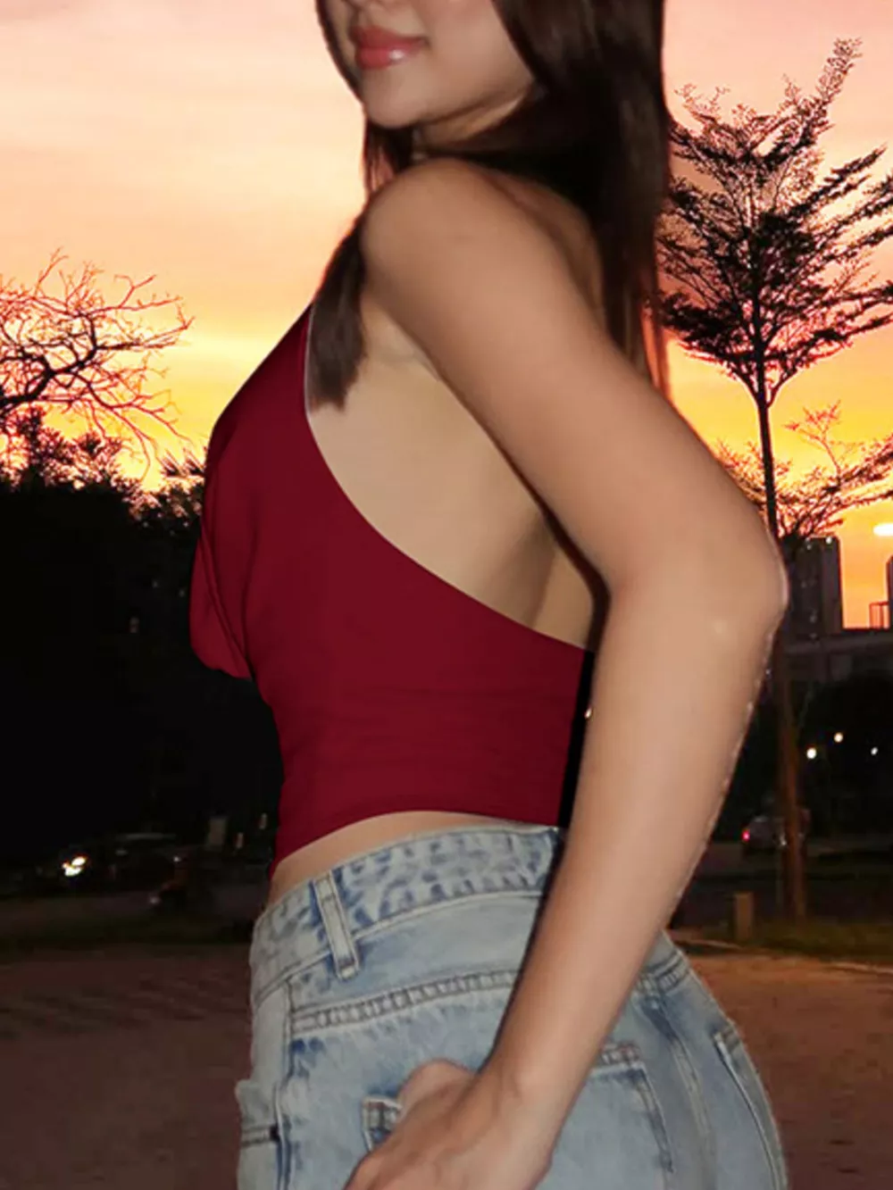 Halter Neck Ruched Cami, image 18