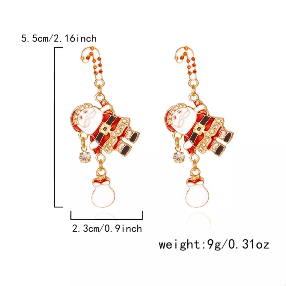 Christmas Santa Drop Earrings, image 5