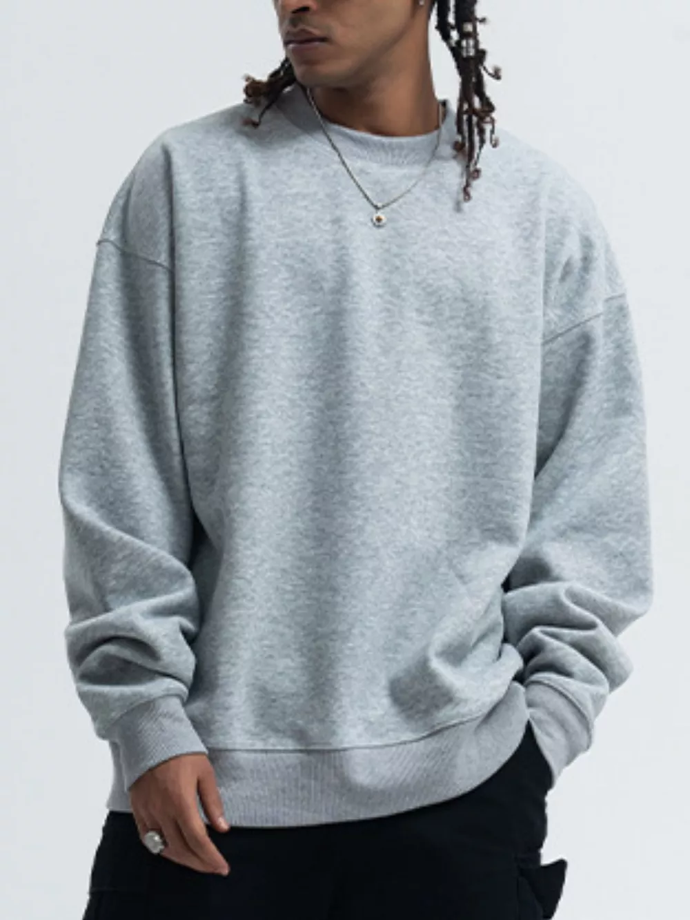 Men's Round Neck Long Sleeve Sweatshirt, image 6