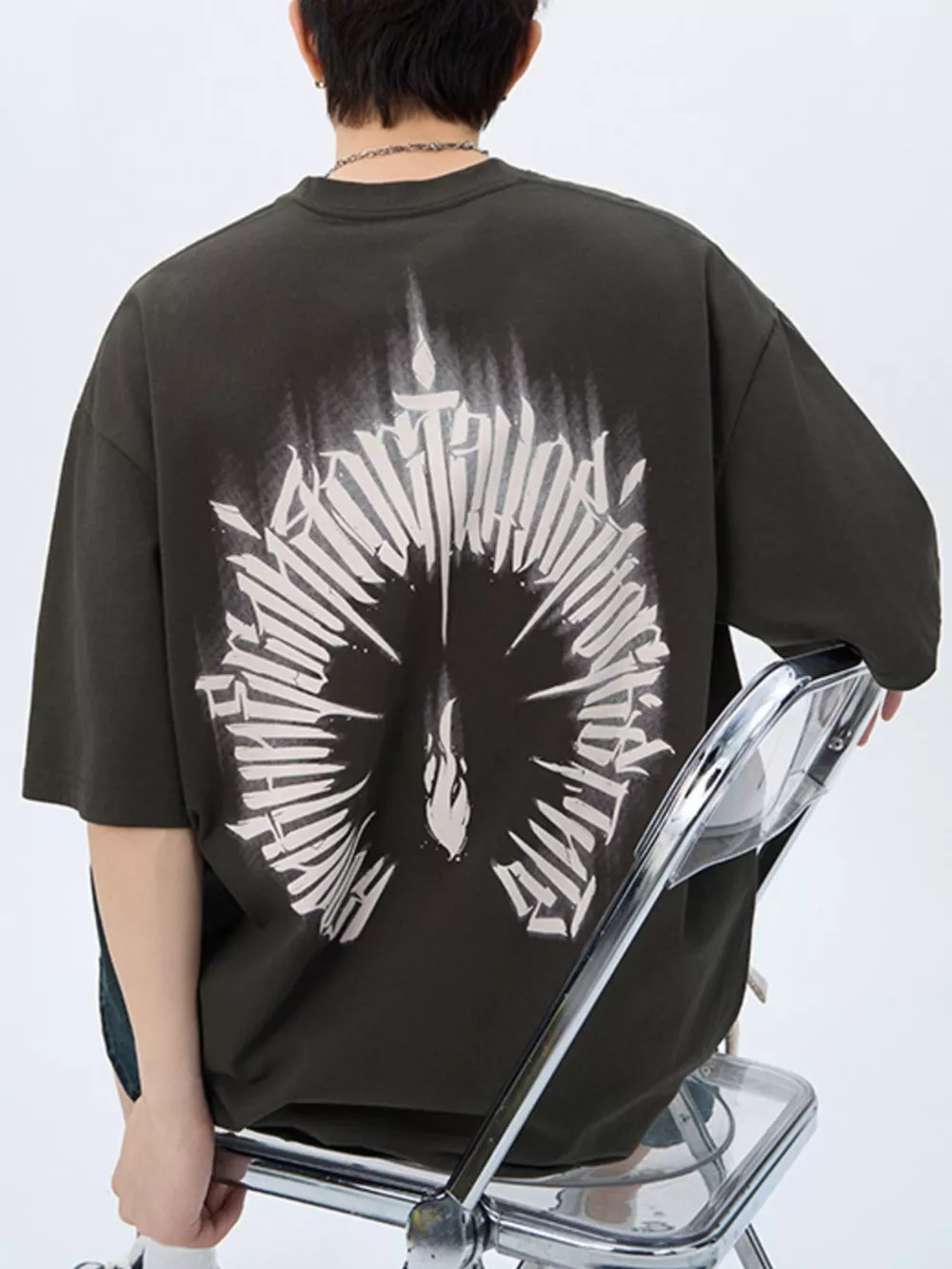 Men's Plus Size Round Neck Short Sleeve T-Shirt, image 6