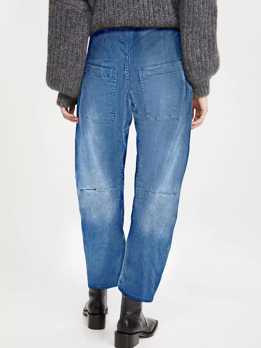 Wide-Leg Jeans with Patch Pockets, image 7