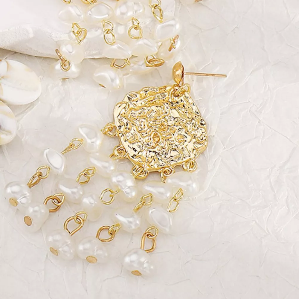 18K Gold-Plated Dangle Earrings, image 4