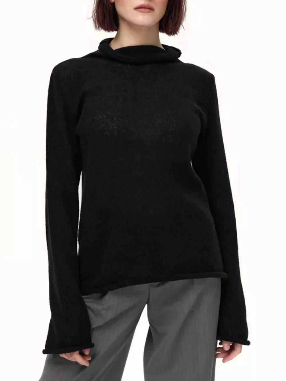 Mock Neck Long Sleeve Sweater, image 7