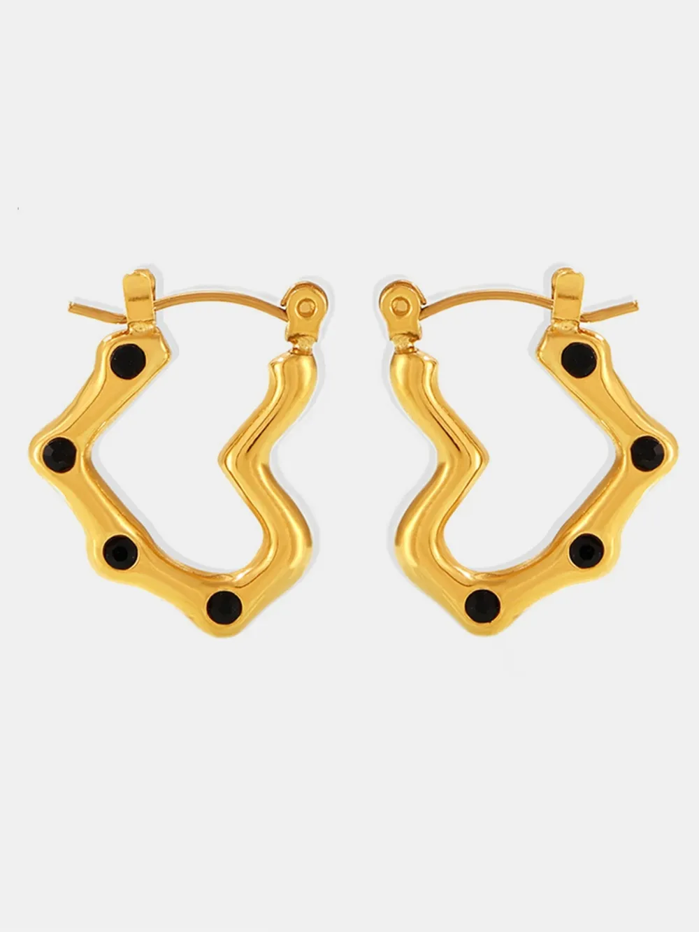 Stainless Steel Heart Earrings, image 3