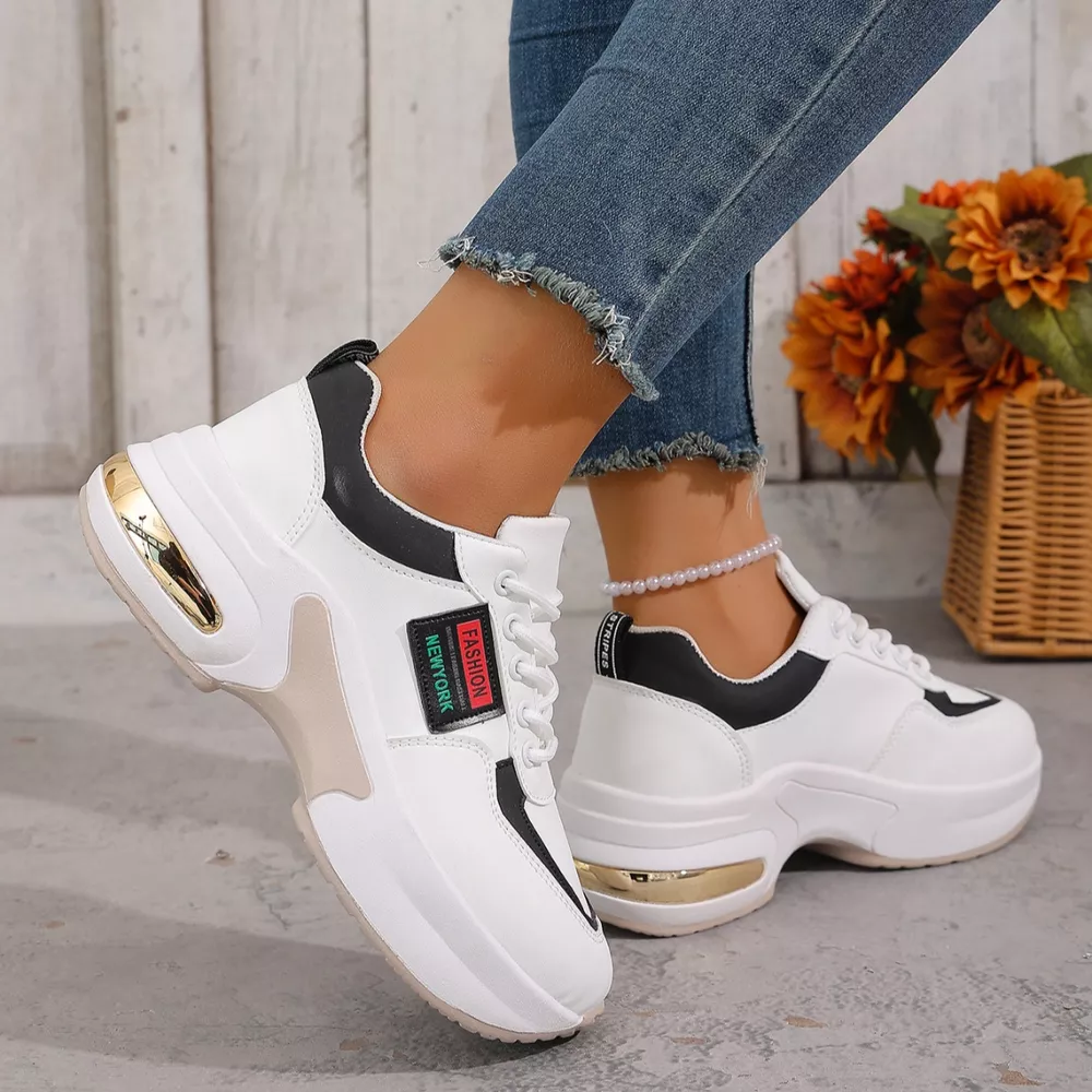 Round Toe Lace Up Sneakers, image 7