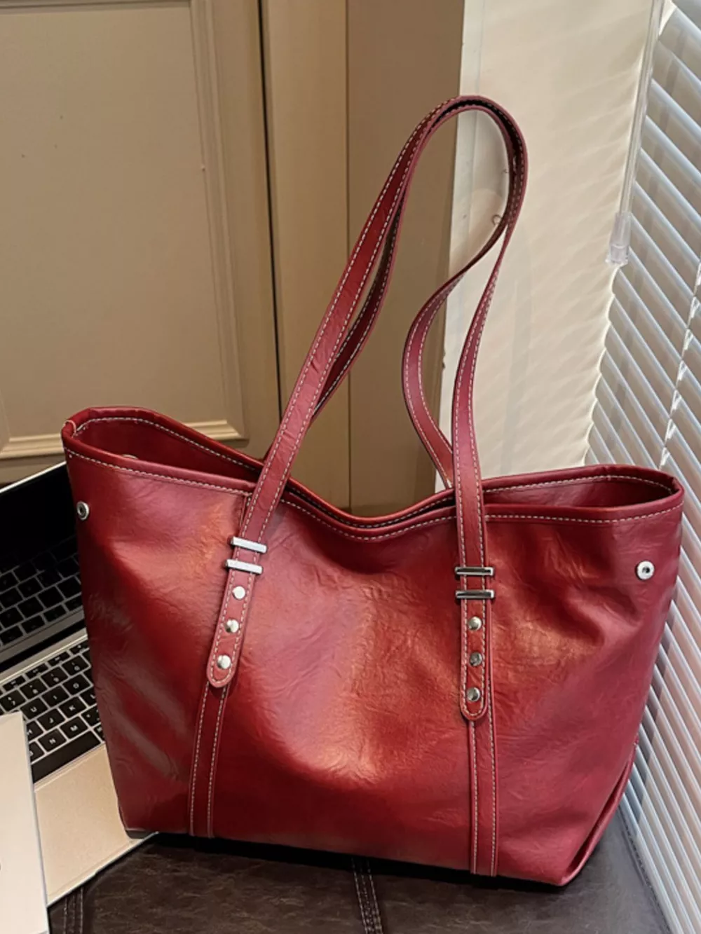 Vintage Style Large Capacity Tote Bag, image 2