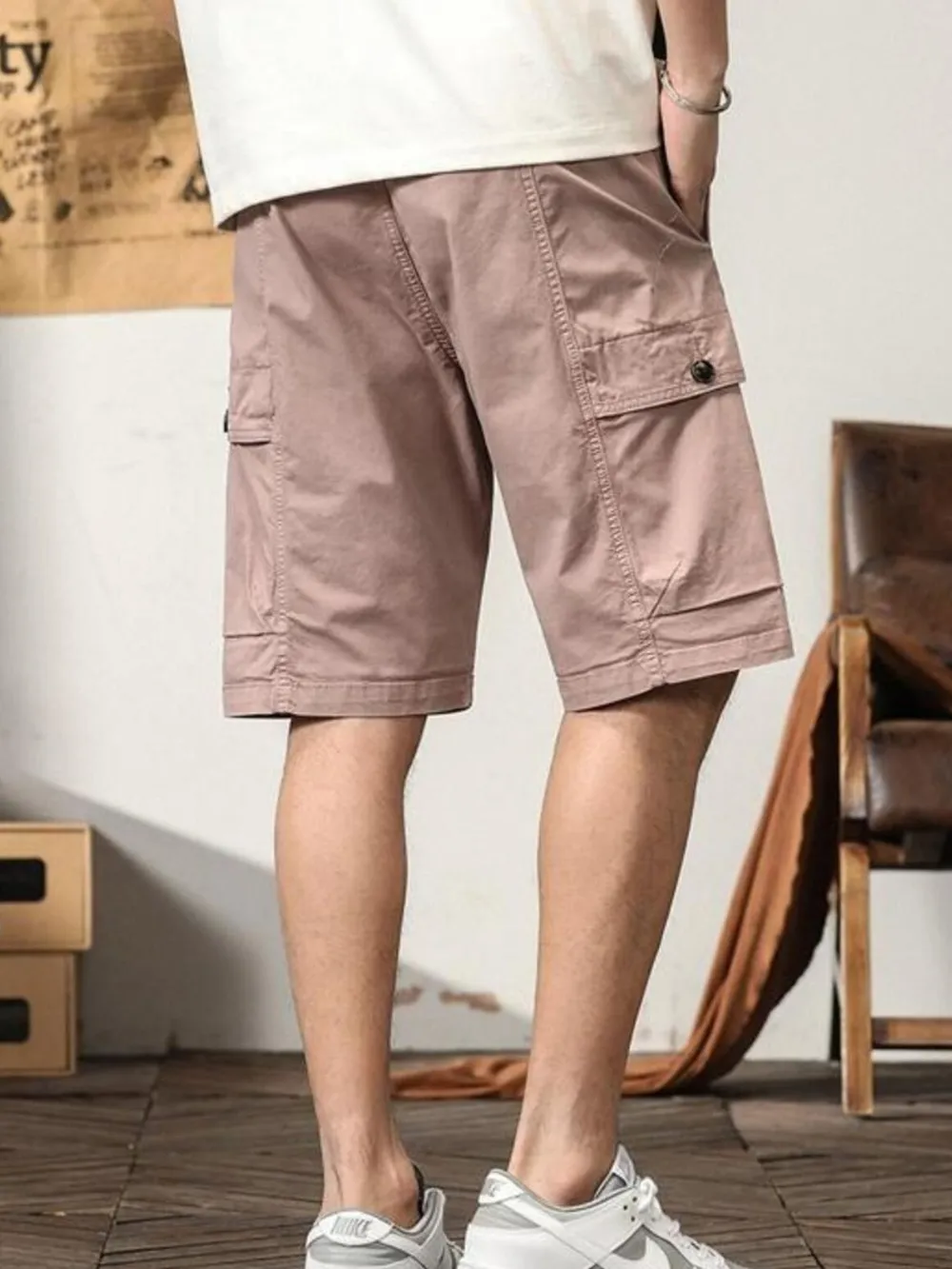 Men's Loose Fit Cargo Shorts, image 9