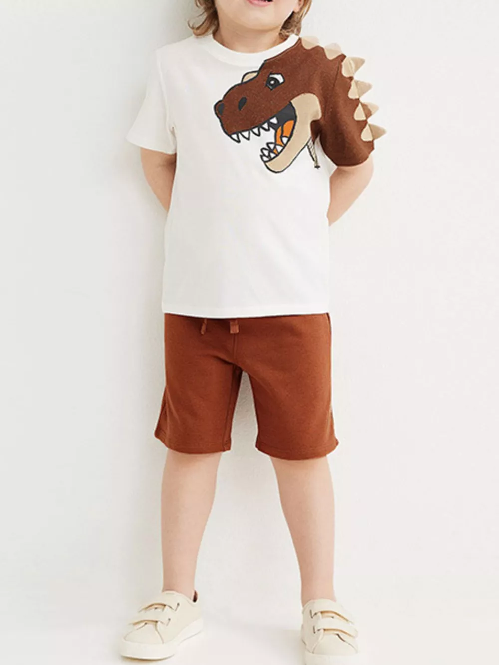 Children's Dinosaur Graphic Tee & Shorts Set