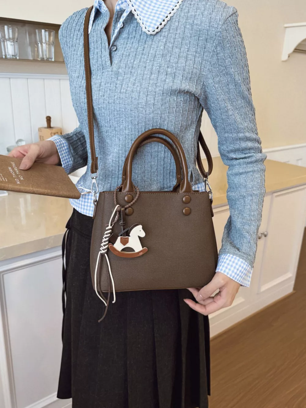 Top Handle Crossbody Bag, image 5