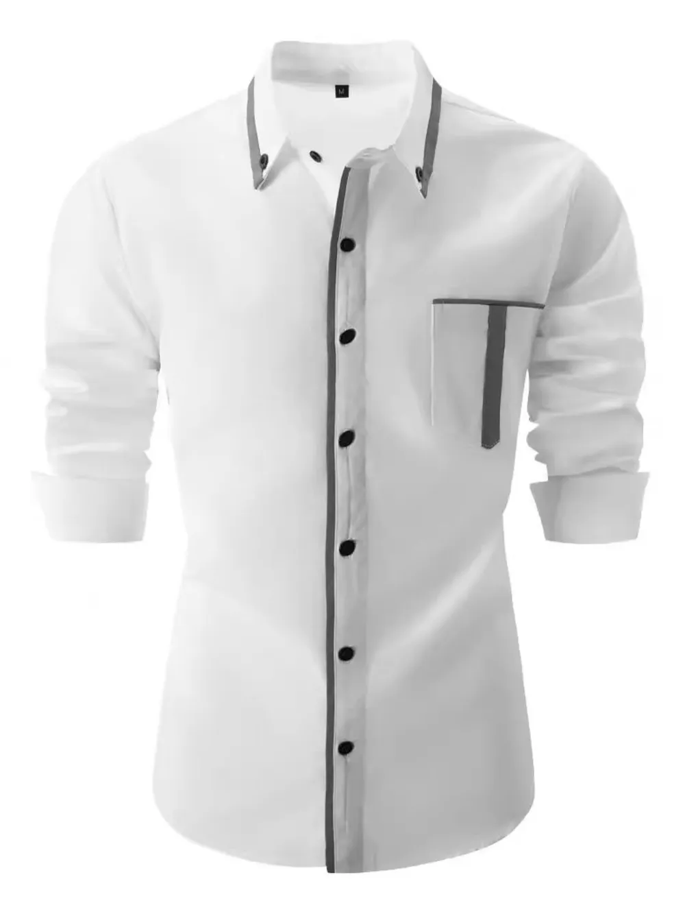 Men's Full Size Button Up Long Sleeve Shirt Plus Size, image 2