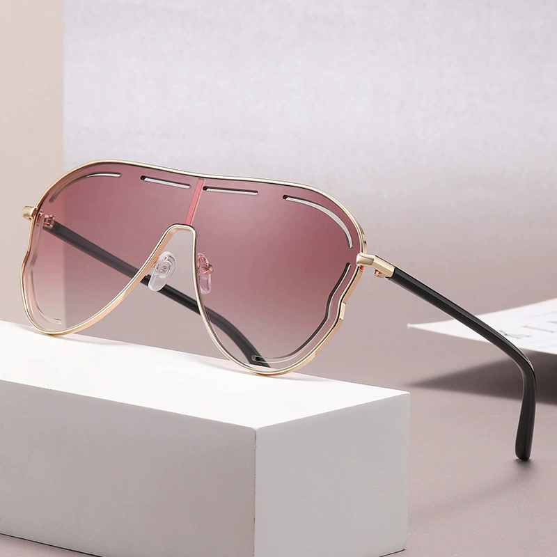 Oversized Aviator Gradient Sunglasses, image 6