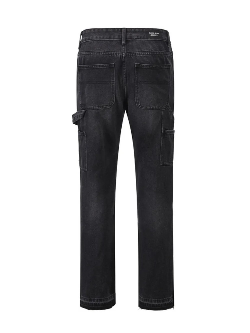 Men's Full Size Washed Straight Leg Jeans Plus Size, image 3