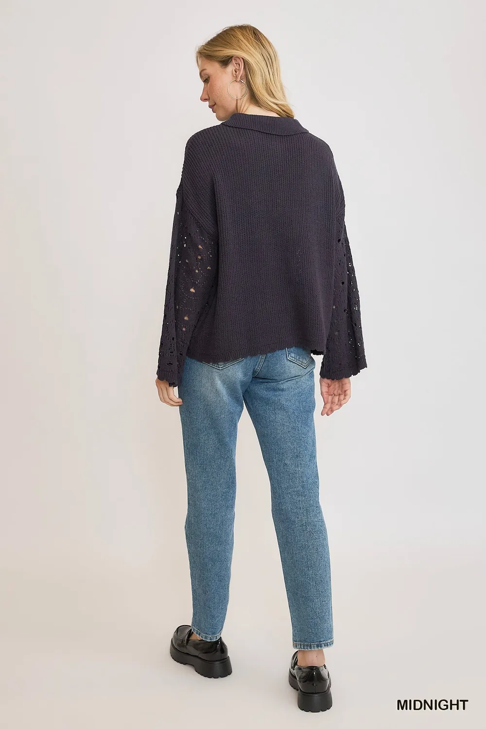 Hollow Out Button Down Cardigan, image 5