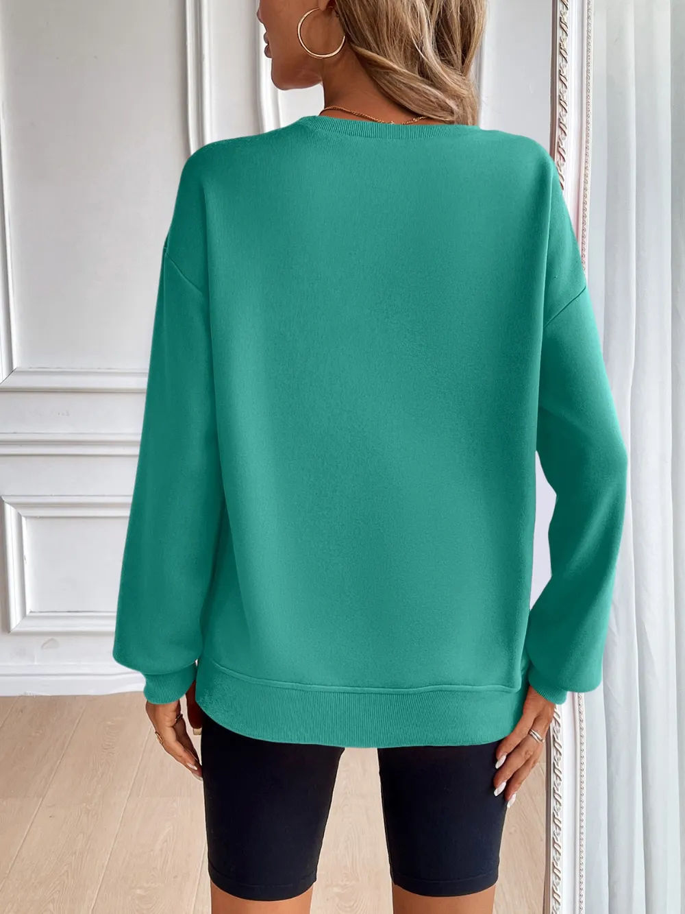 Round Neck Long Sleeve Sweatshirt, image 27