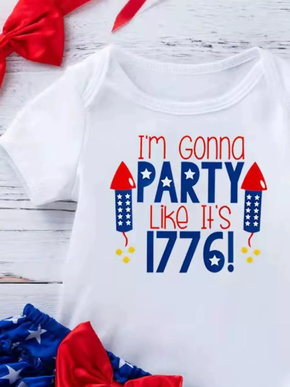 Children's Little Miss America Patriotic Outfit Set, image 8