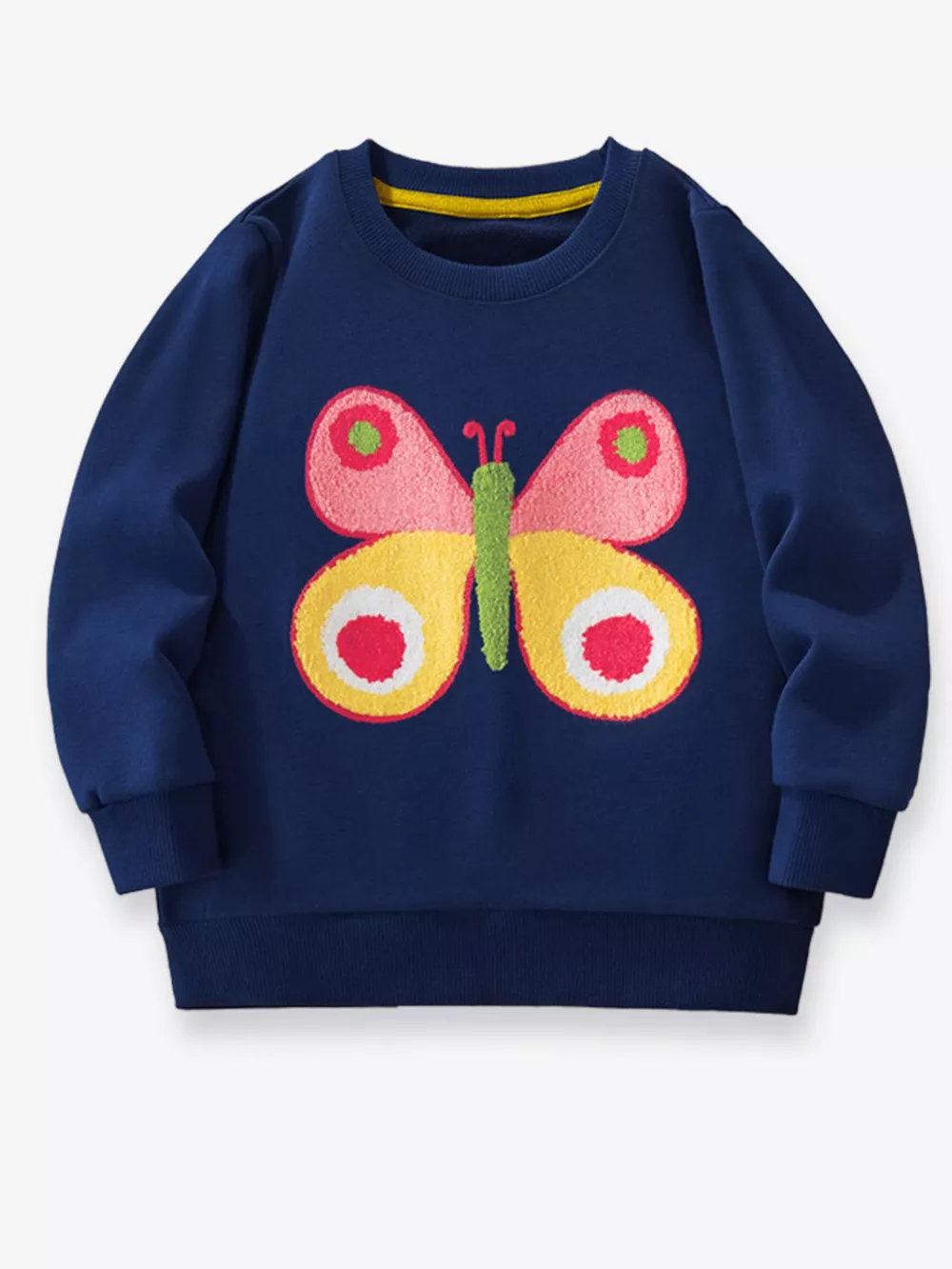 Children's Butterfly Crew Neck Sweatshirt, image 2