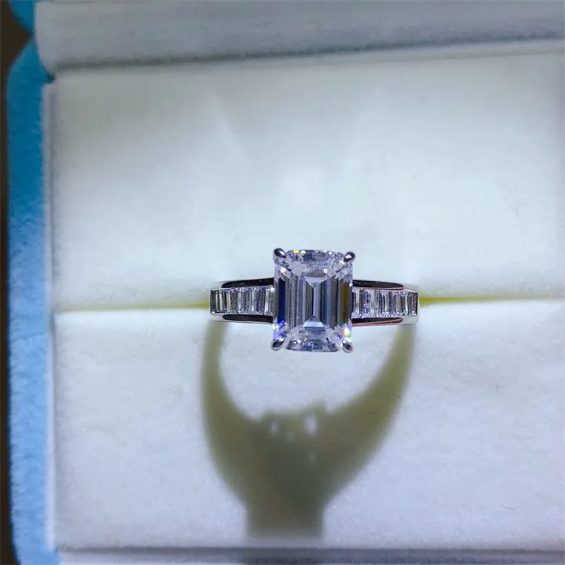3 Carat Moissanite 925 Sterling Silver Ring, image 4